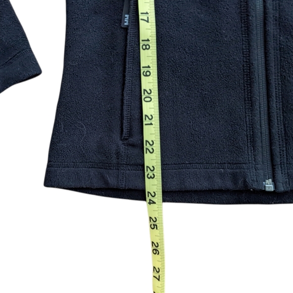 Helly Hansen Full Zip Black Fleece Sweatshirt Medium - Picture 8 of 12